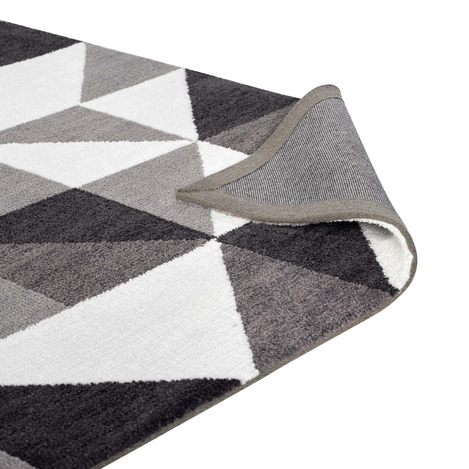 Kahula Geometric Triangle Mosaic 8x10 Area Rug by Modway