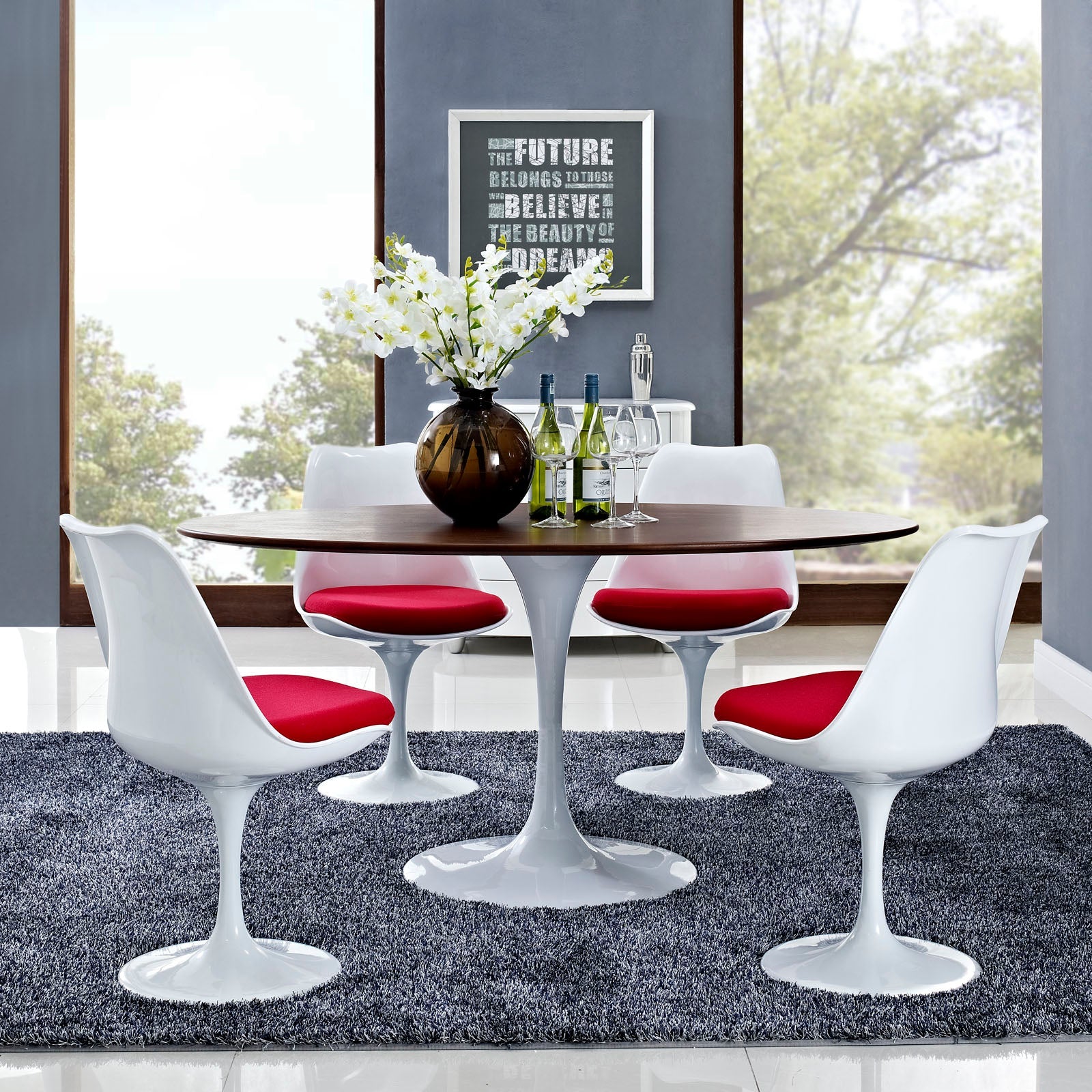 Lippa 60" Oval Wood Dining Table by Modway