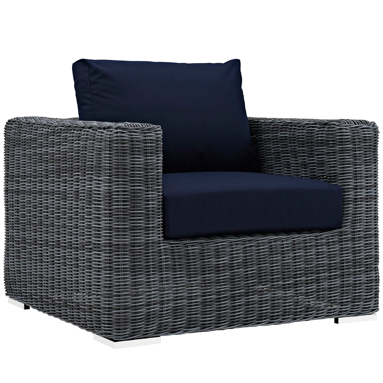 Summon 5 Piece Outdoor Patio Sunbrella¨ Sectional Set by Modway