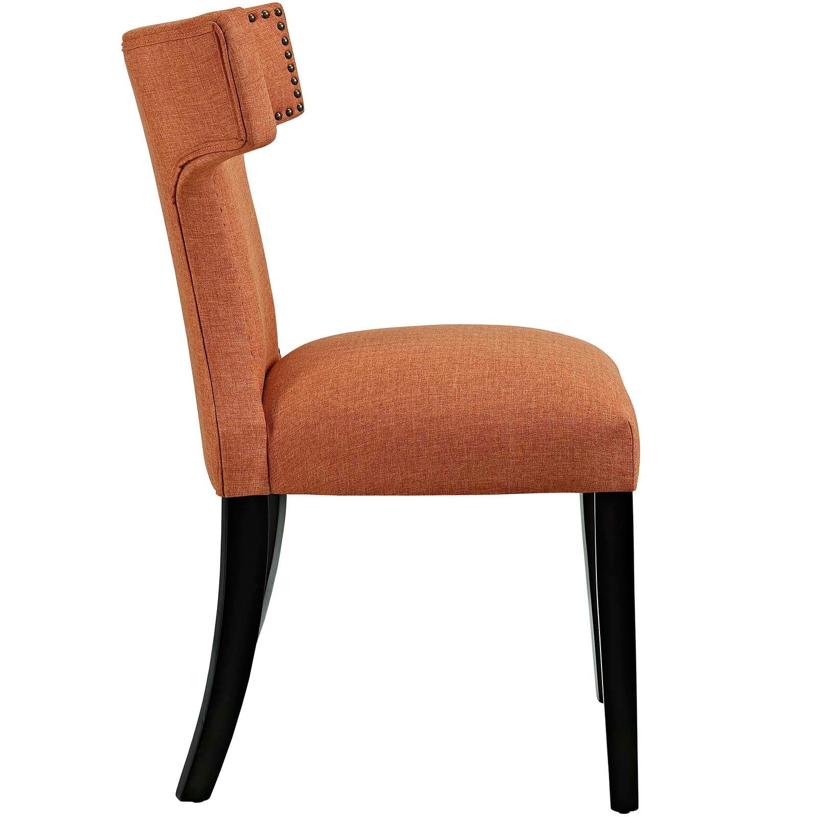 Curve Fabric Dining Side Chair Set of 2 by Modway