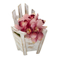 Cymbidium Orchid Artificial Arrangement in Chair Planter