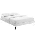Tessie Vinyl Queen Bed Frame with Squared Tapered Legs by Modway