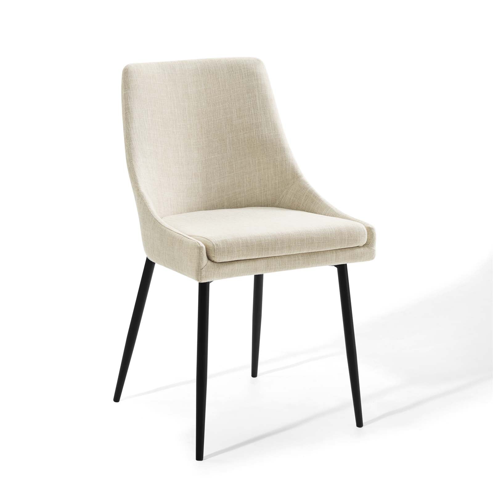 Viscount Upholstered Fabric Dining Chairs Set of 2 by Modway