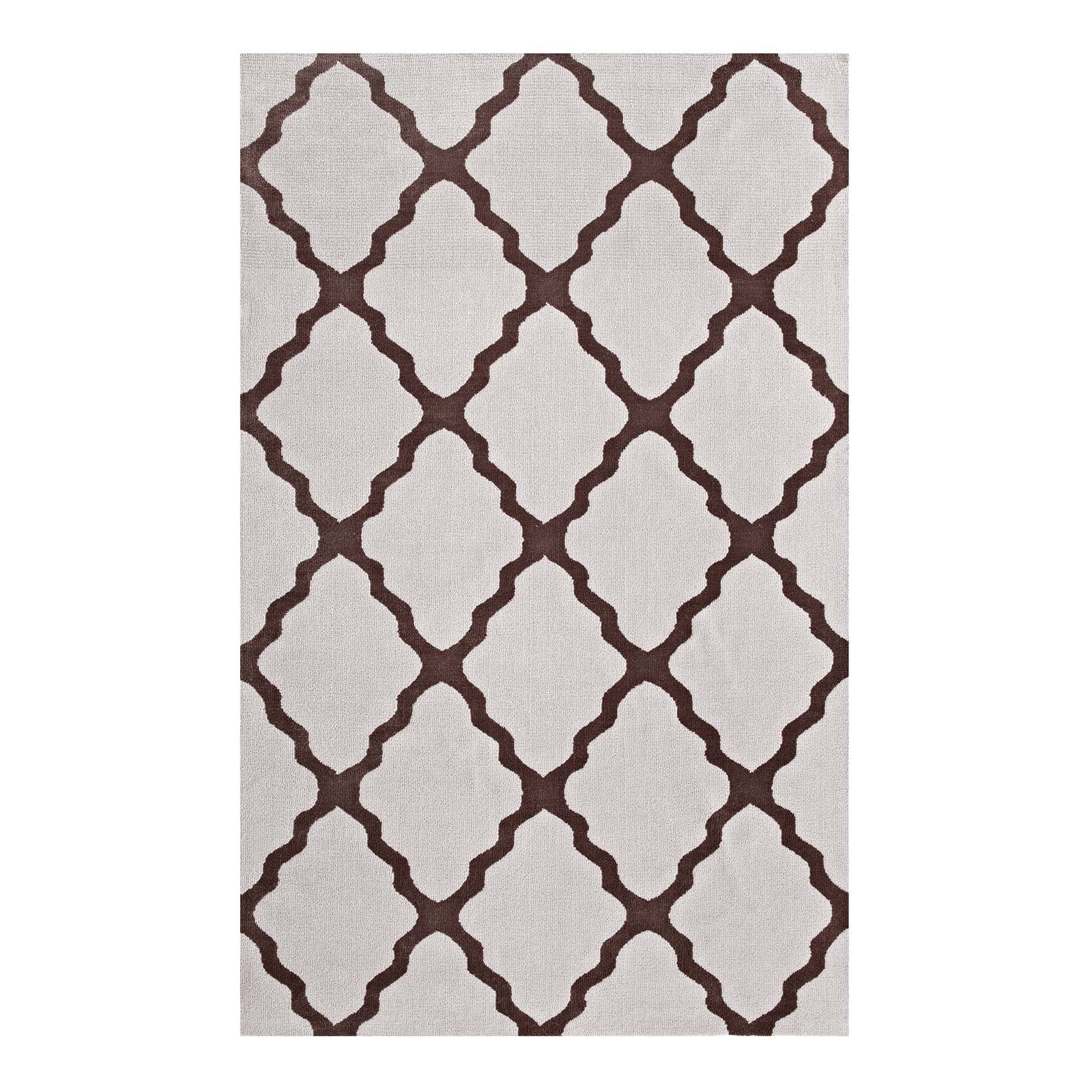 Marja Moroccan Trellis 5x8 Area Rug by Modway