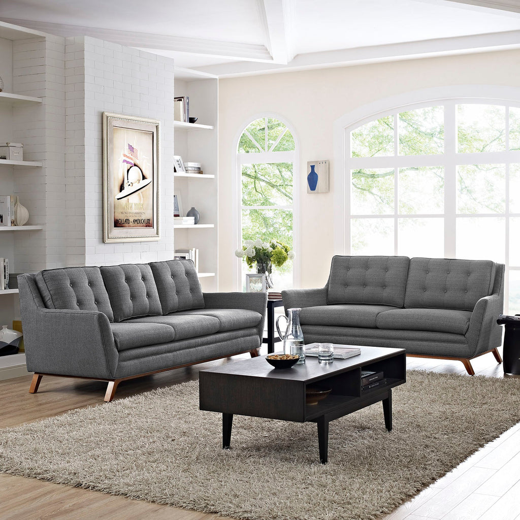 Beguile Upholstered Fabric Living Room Set Set of 2 by Modway