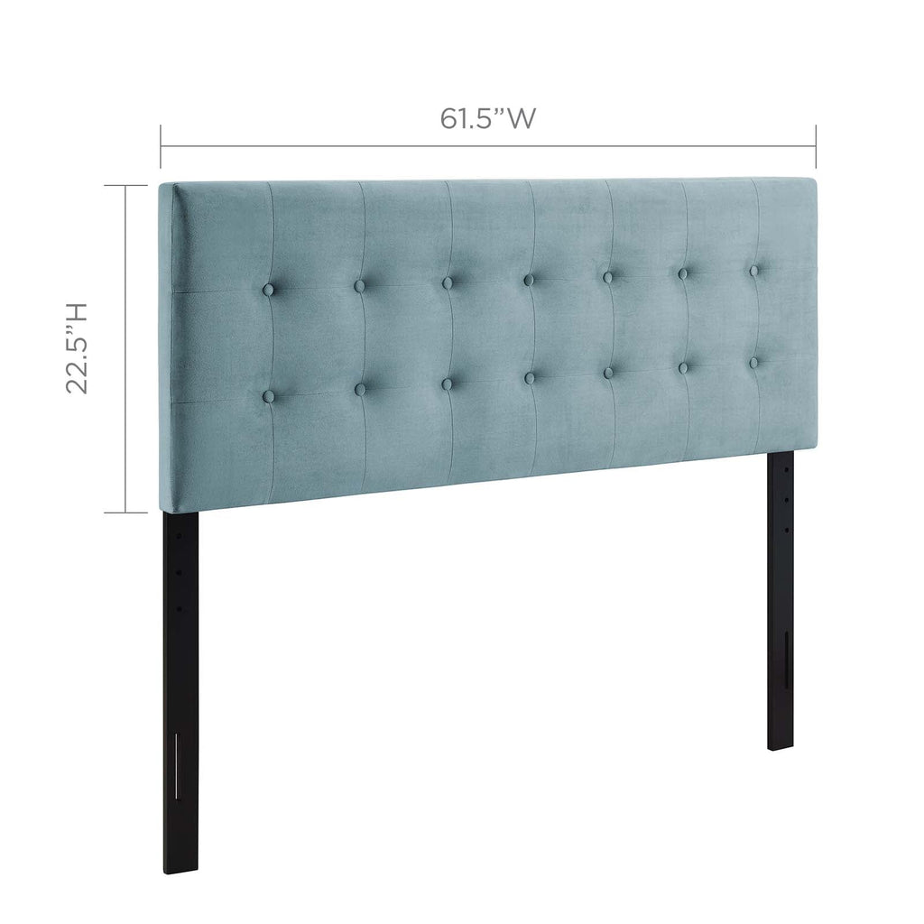 Emily Biscuit Tufted Performance Velvet Queen Headboard by Modway