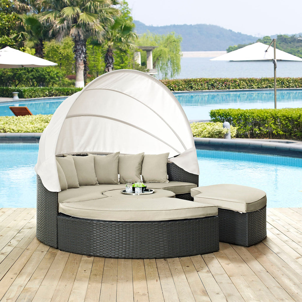 Sojourn Outdoor Patio Sunbrella¨ Daybed by Modway