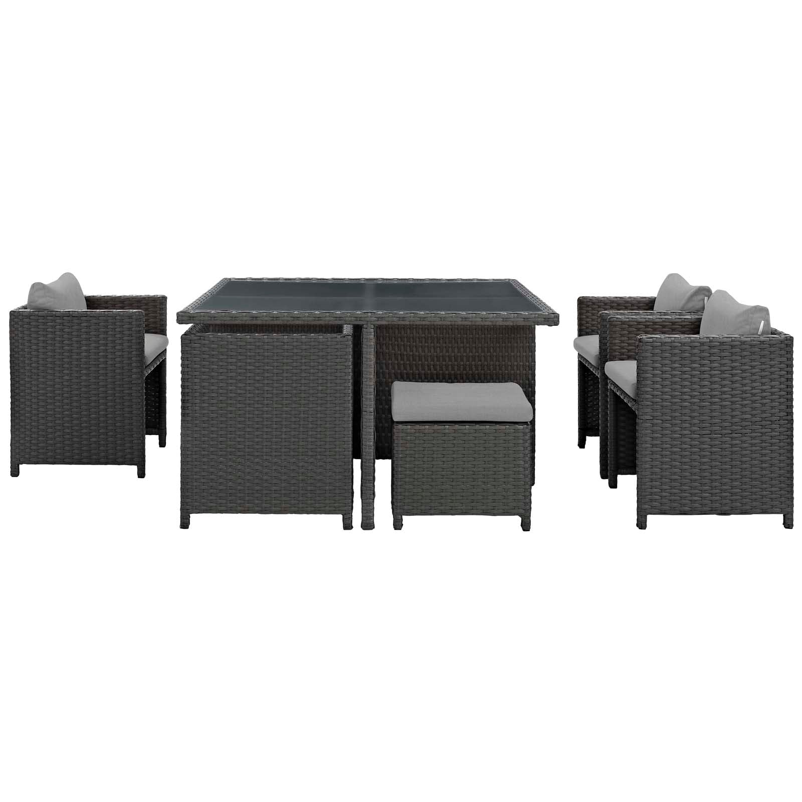 Sojourn 9 Piece Outdoor Patio Sunbrella¨ Dining Set by Modway
