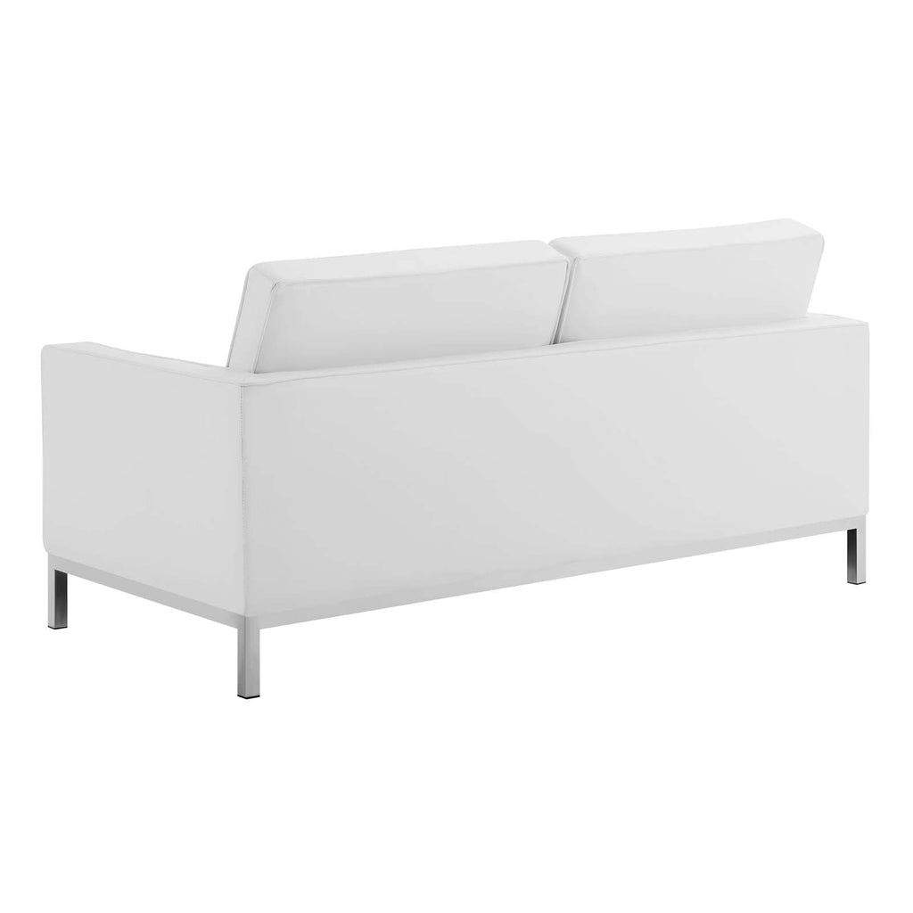Loft Tufted Vegan Leather Loveseat by Modway
