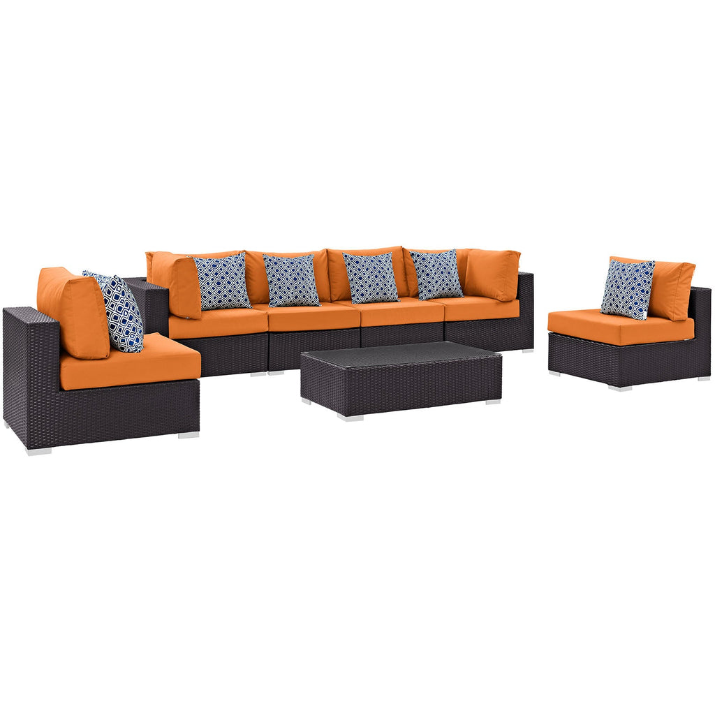 Convene 7 Piece Outdoor Patio Sectional Set by Modway