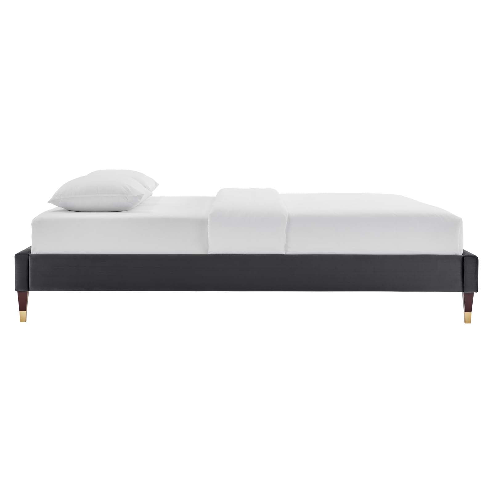 Harlow Performance Velvet King Platform Bed Frame by Modway