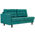 Empress Left-Facing Upholstered Fabric Loveseat by Modway