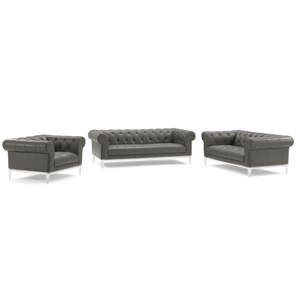 Idyll 3 Piece Upholstered Leather Set by Modway