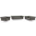 Idyll 3 Piece Upholstered Leather Set by Modway