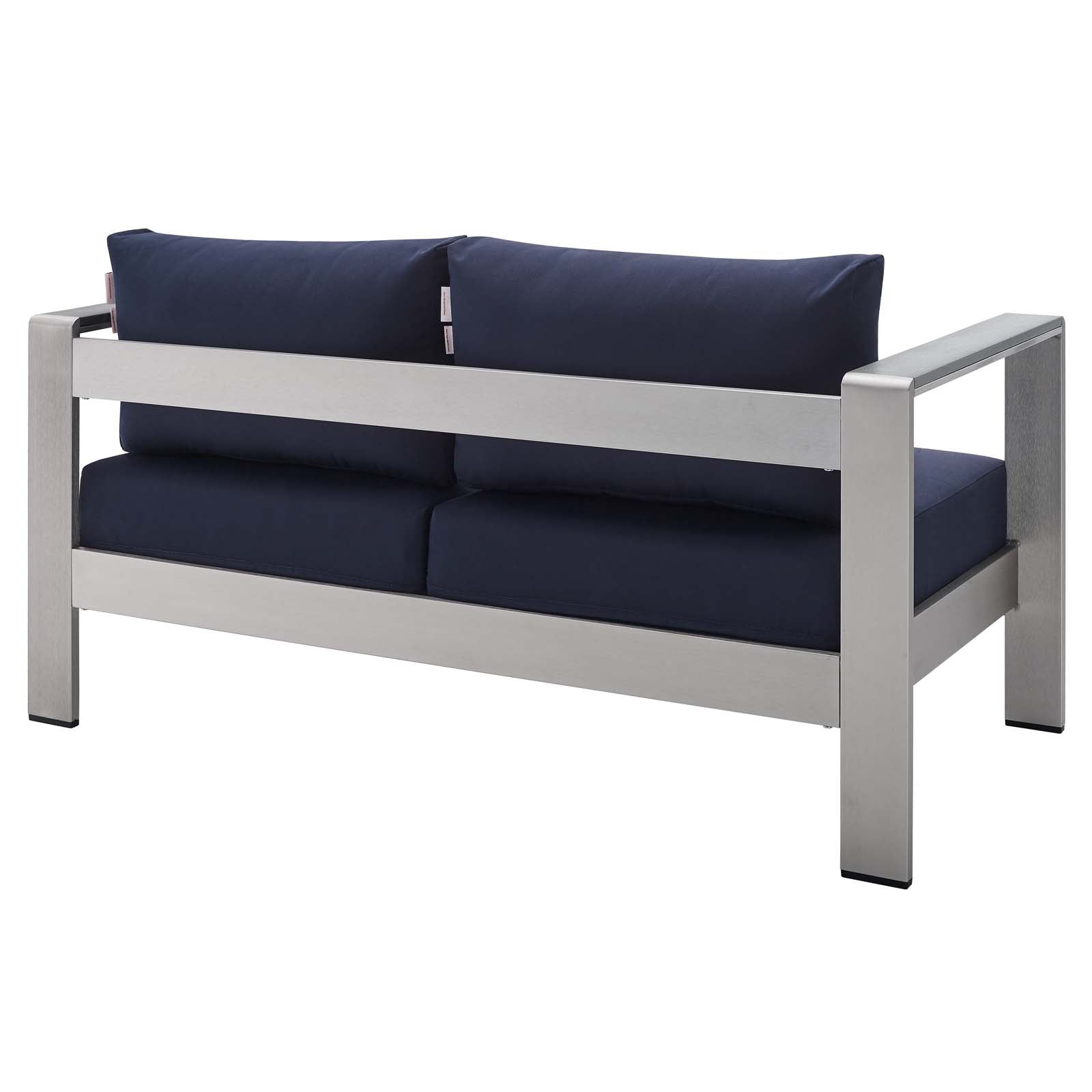 Shore Sunbrella¨ Fabric Aluminum Outdoor Patio Loveseat by Modway