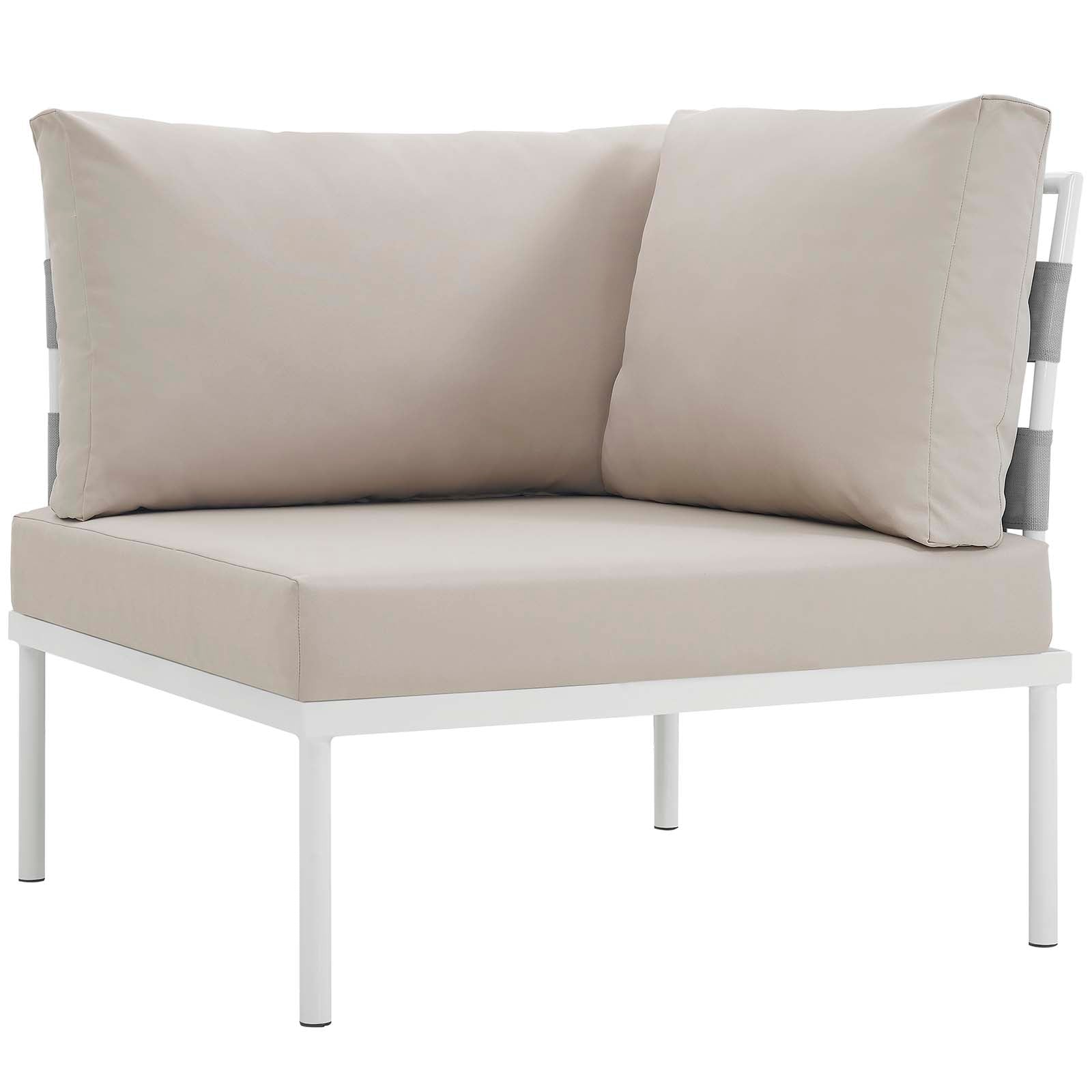 Harmony 5Piece Outdoor Patio Aluminum Sectional Sofa Set by Modway