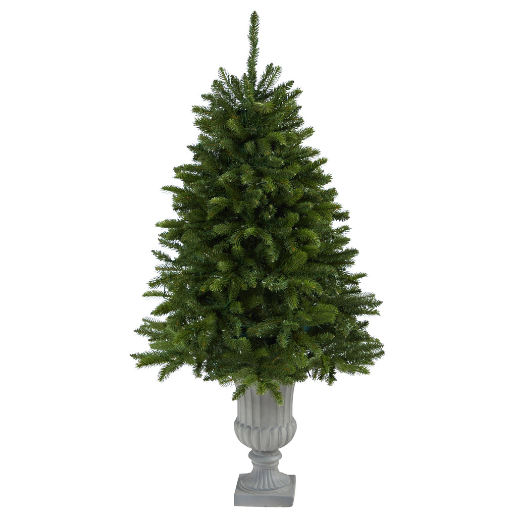 4.5' Sierra Spruce 'Natural Look' Artificial Christmas Tree w/ 150 Clear LED