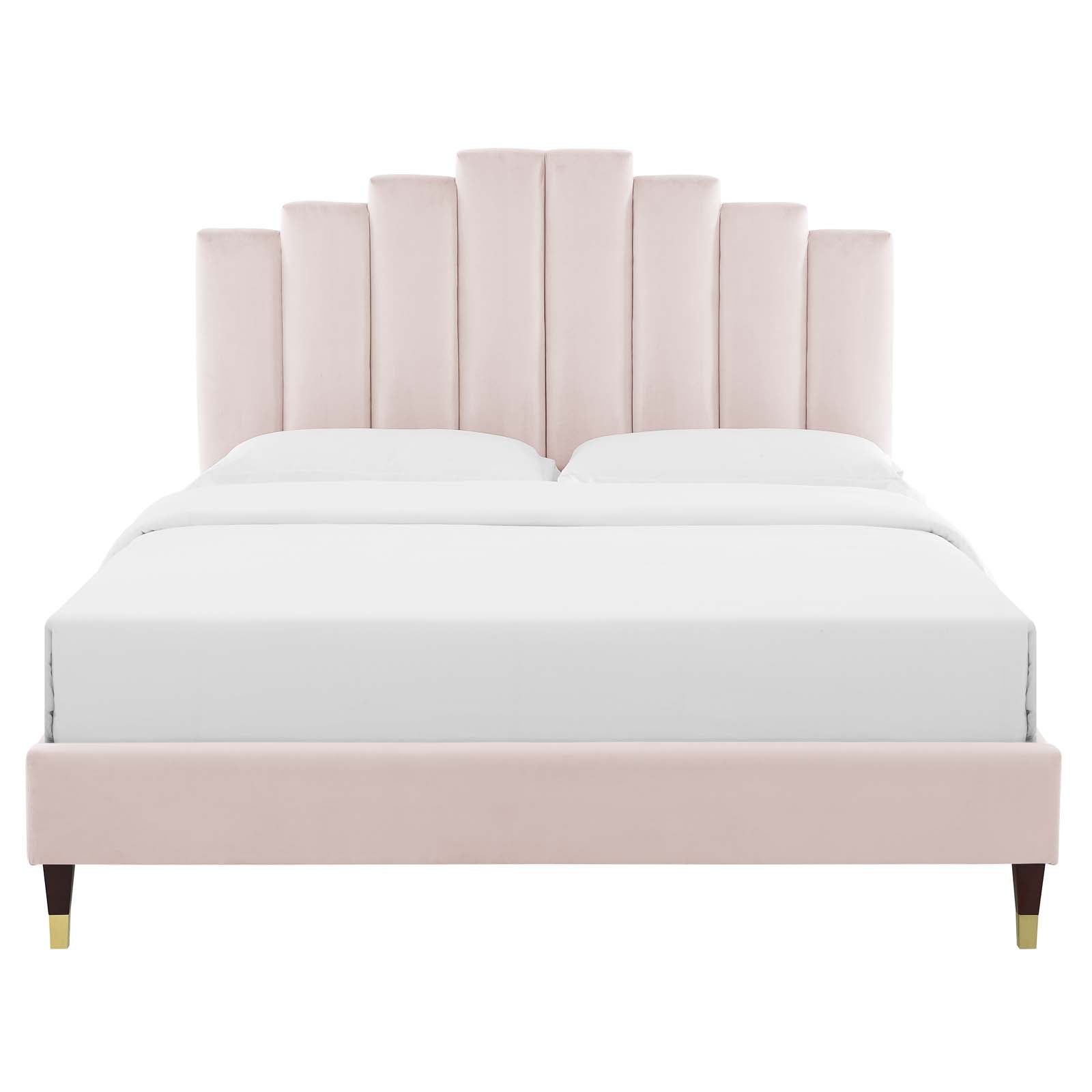 Elise Performance Velvet King Platform Bed by Modway