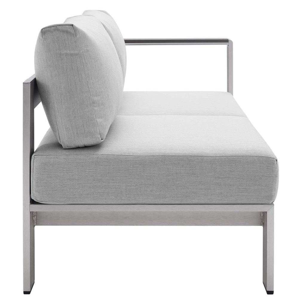 Shore Sunbrella¨ Fabric Aluminum Outdoor Patio Right-Arm Loveseat by Modway