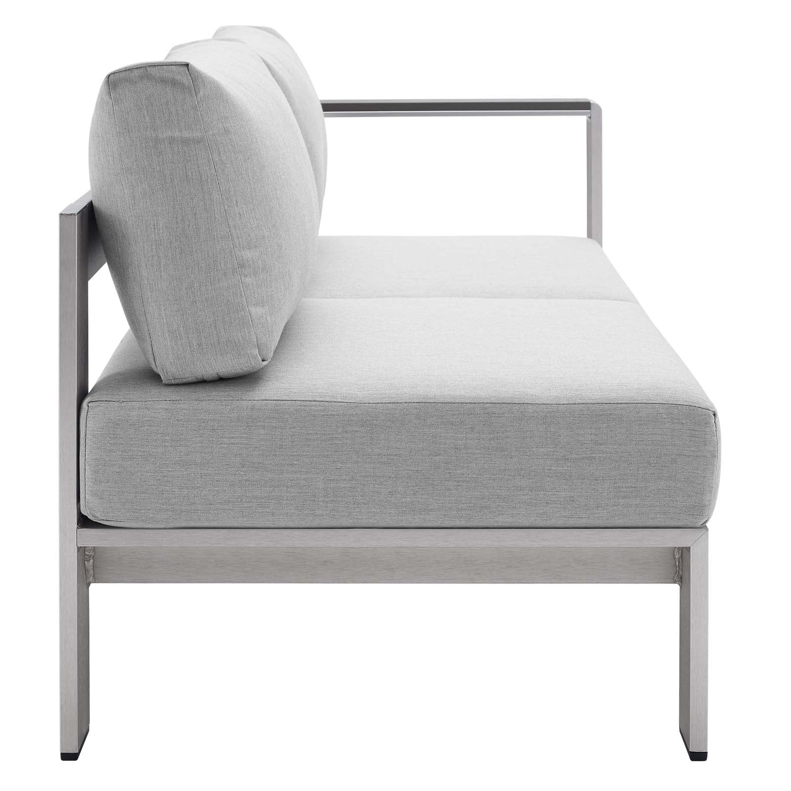 Shore Sunbrella¨ Fabric Aluminum Outdoor Patio Right-Arm Loveseat by Modway