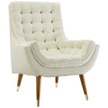 Suggest Button Tufted Performance Velvet Lounge Chair by Modway