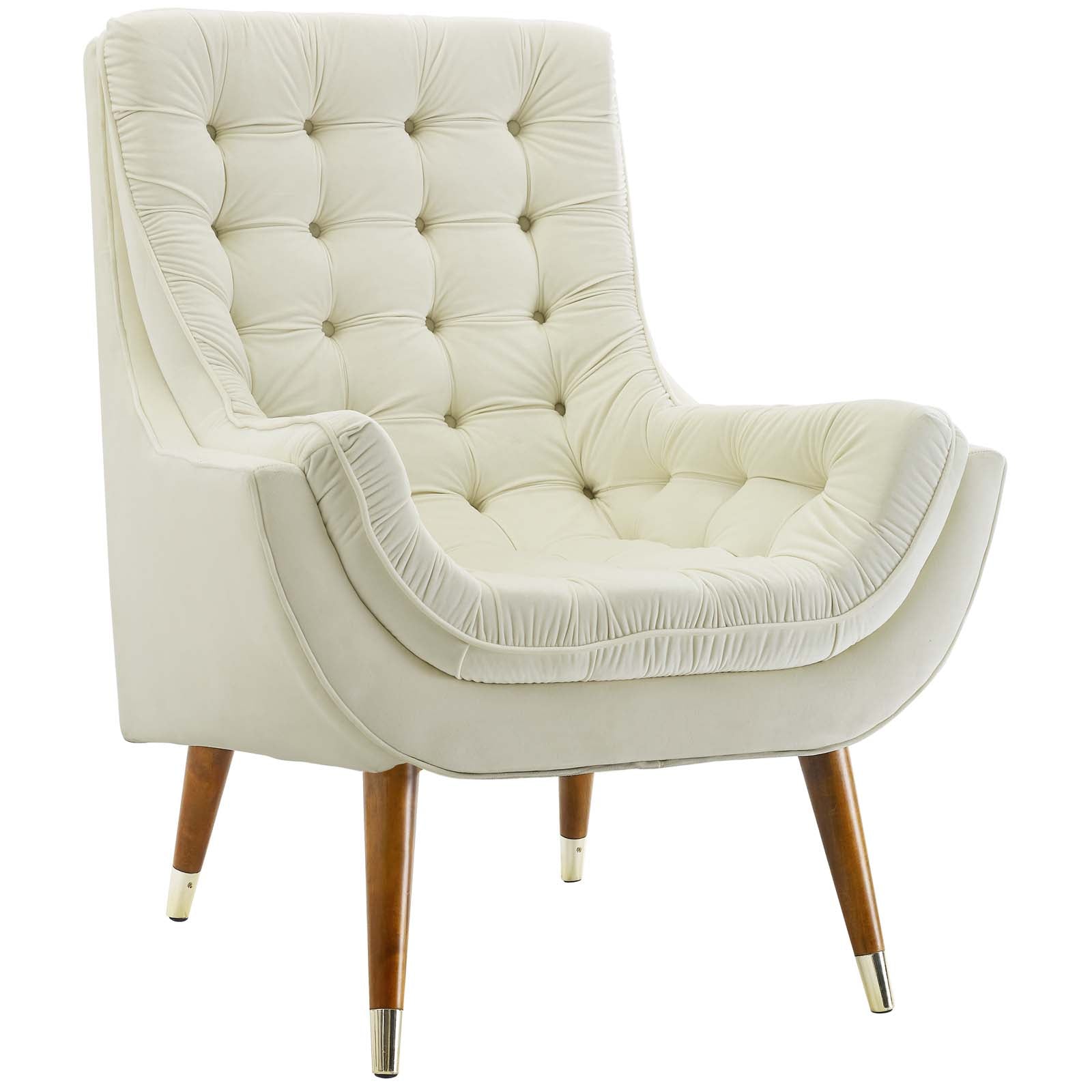 Suggest Button Tufted Performance Velvet Lounge Chair by Modway