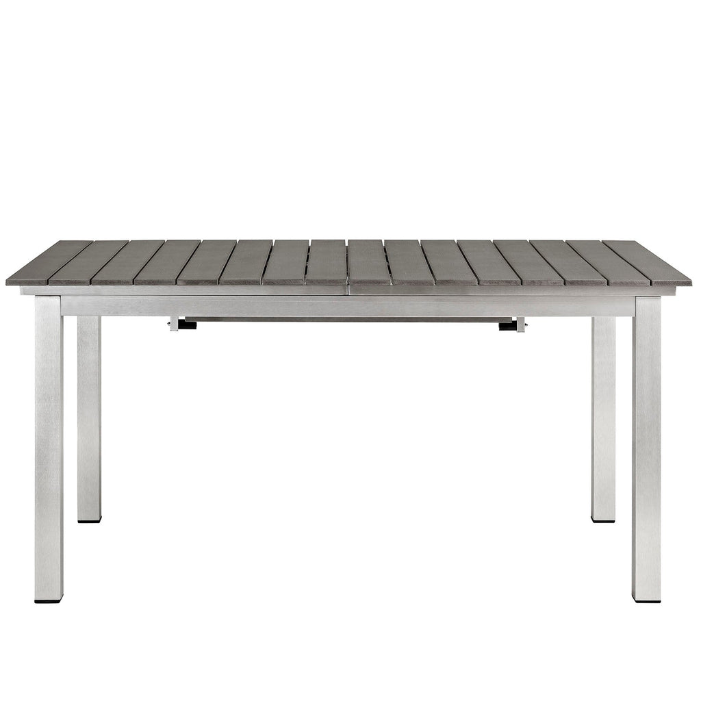 Shore Outdoor Patio Aluminum Dining Table by Modway