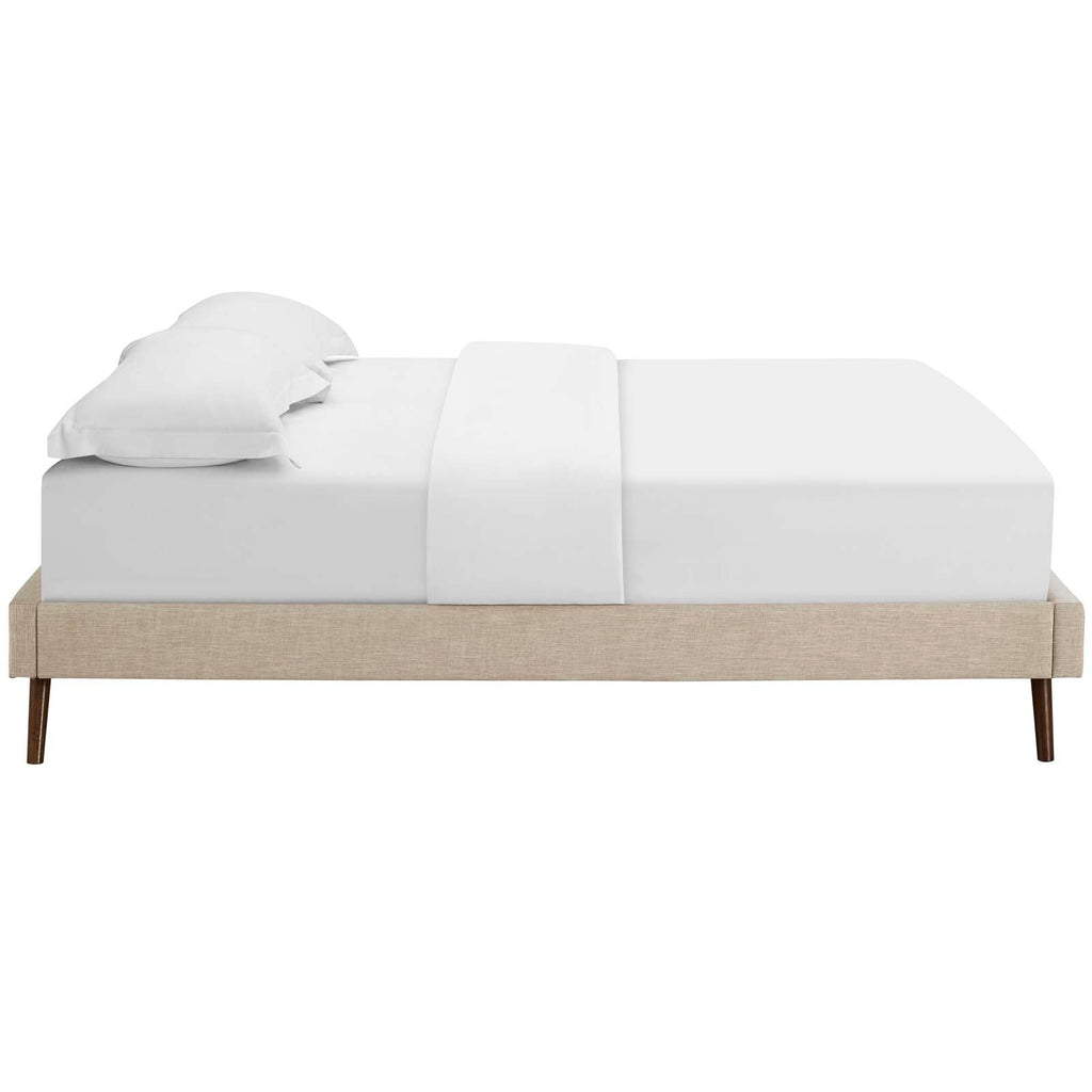 Loryn Fabric Full Bed Frame with Round Splayed Legs by Modway