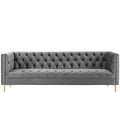 Delight Tufted Button Performance Velvet Sofa by Modway