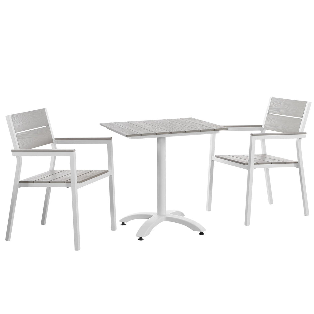 Maine 3 Piece Outdoor Patio Dining Set by Modway