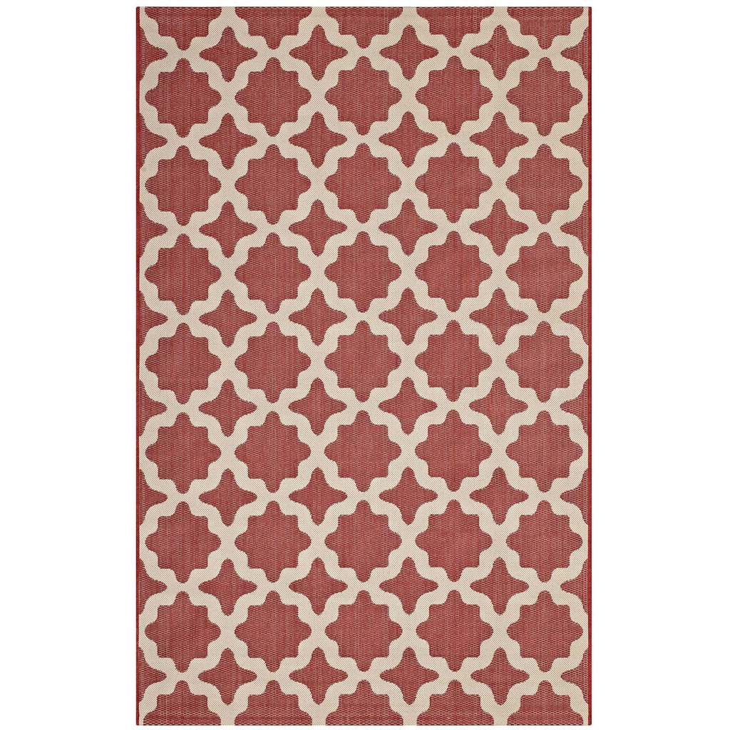 Cerelia Moroccan Trellis Indoor and Outdoor 8x10 Area Rug by Modway