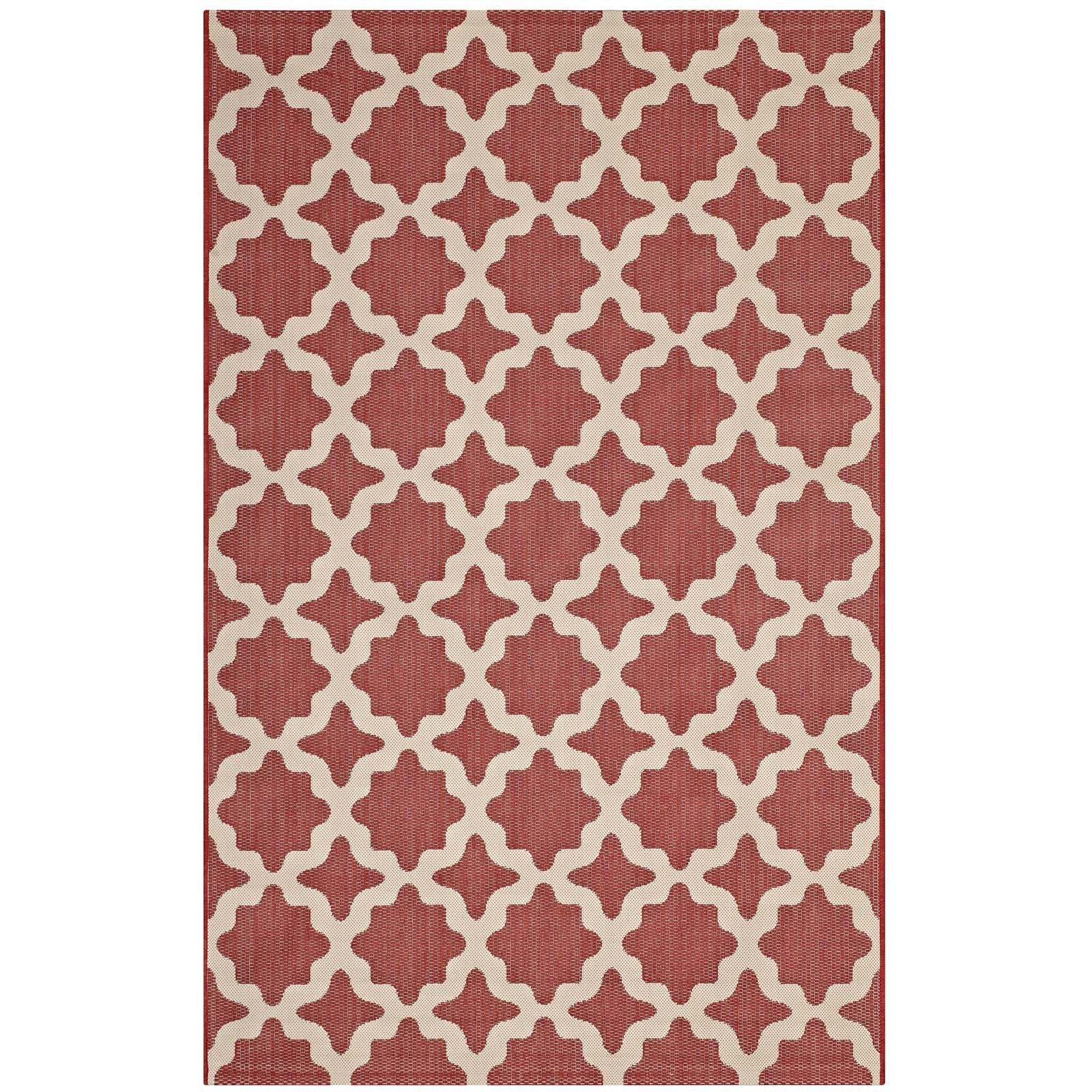Cerelia Moroccan Trellis Indoor and Outdoor 8x10 Area Rug by Modway