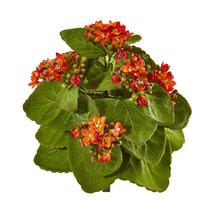 8"  Kalanchoe Artificial Bush Flower (Set of 6)