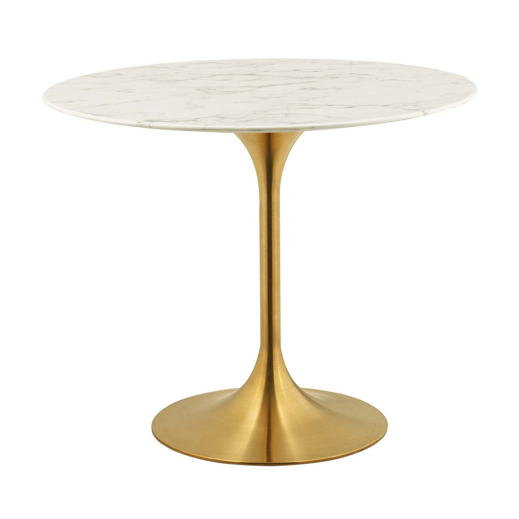 Lippa 36" Round Faux Marble Dining Table by Modway