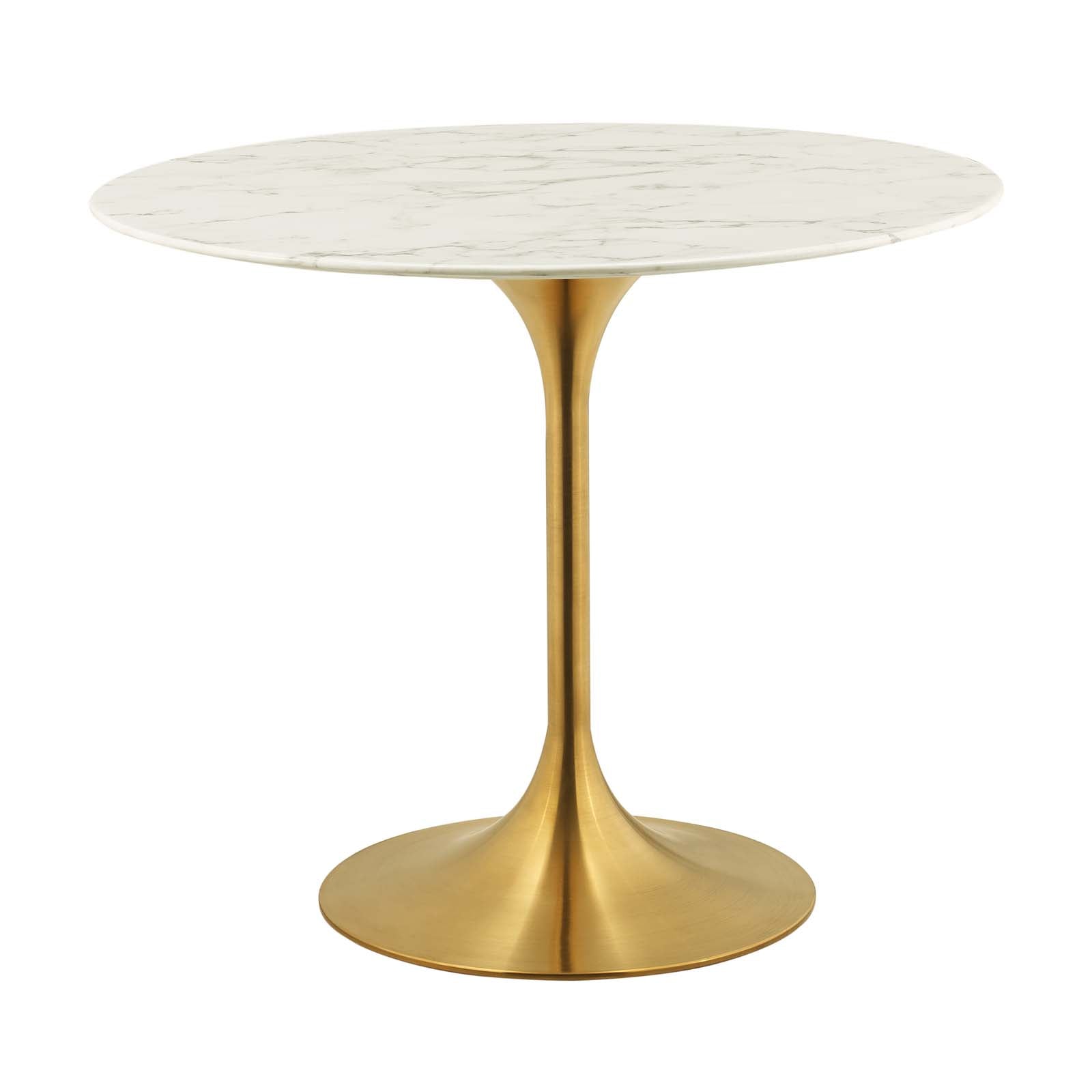 Lippa 36" Round Faux Marble Dining Table by Modway