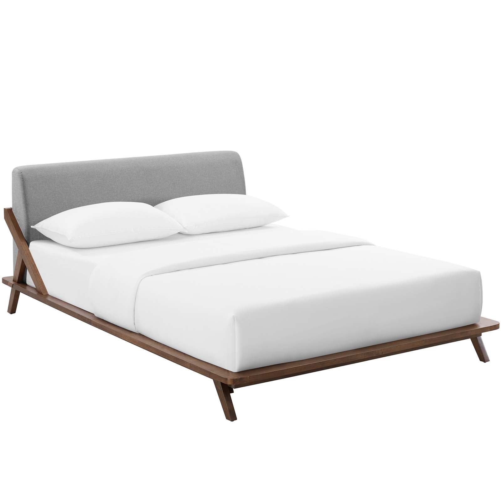 Luella Upholstered Fabric Queen Platform Bed by Modway