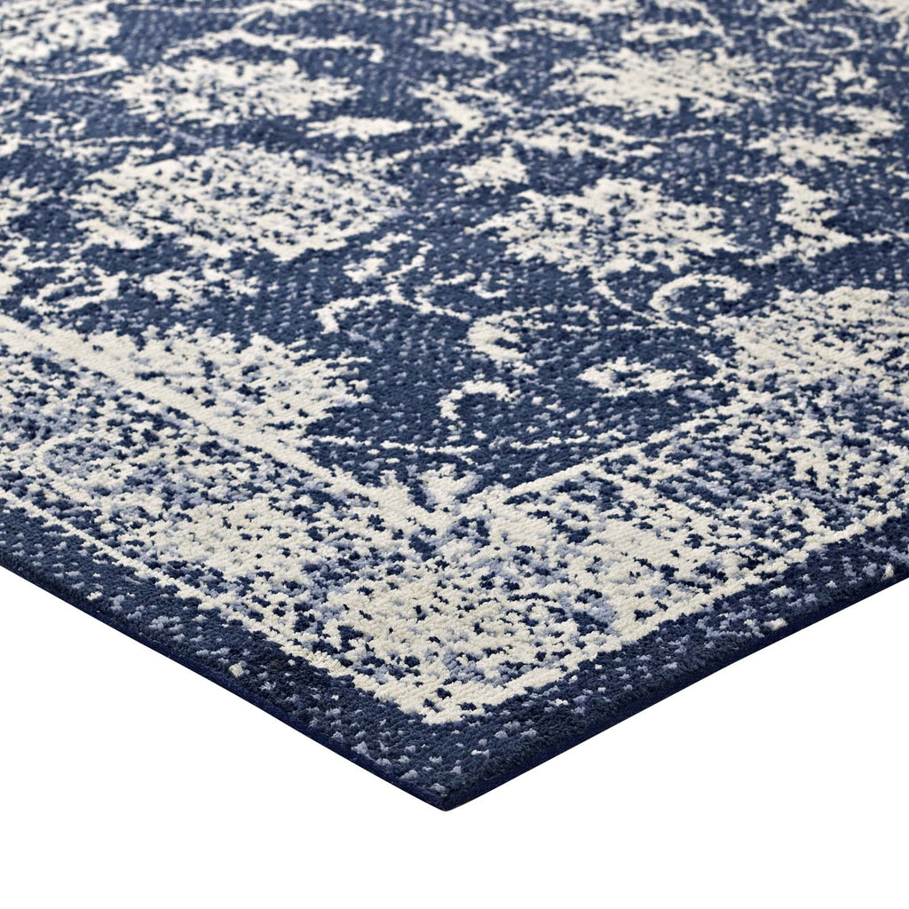 Kazia Distressed Floral Lattice 5x8 Area Rug by Modway