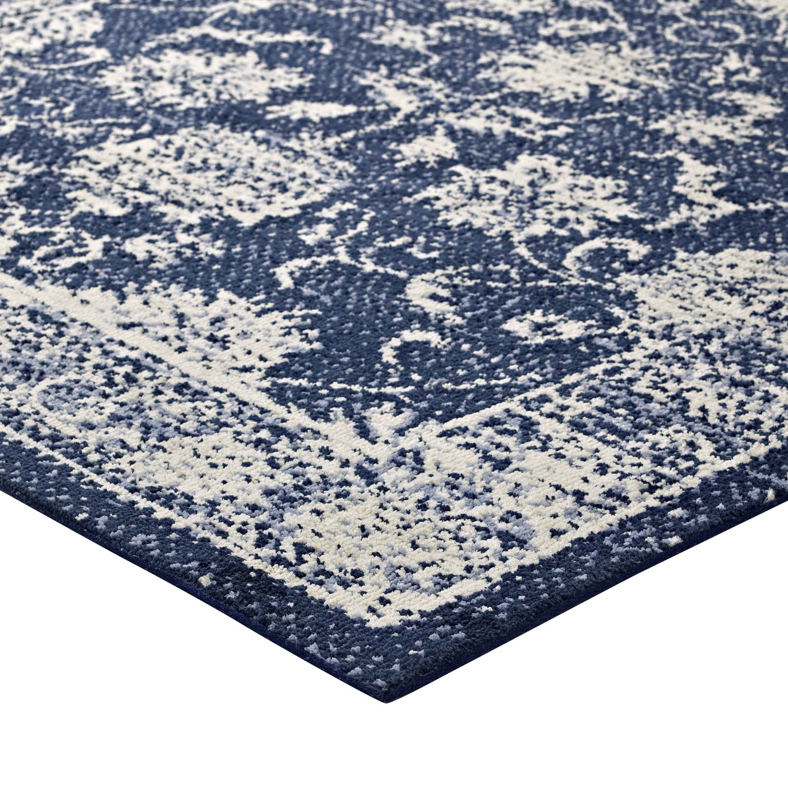 Kazia Distressed Floral Lattice 5x8 Area Rug by Modway