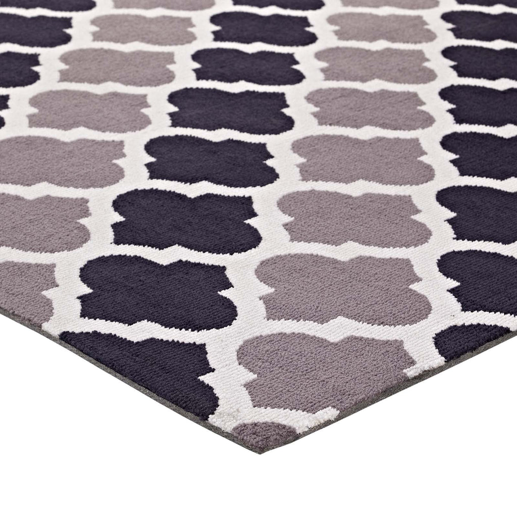 Lida Moroccan Trellis 5x8 Area Rug by Modway