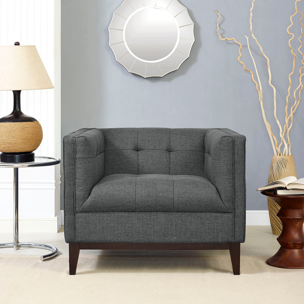 Serve Upholstered Fabric Armchair by Modway