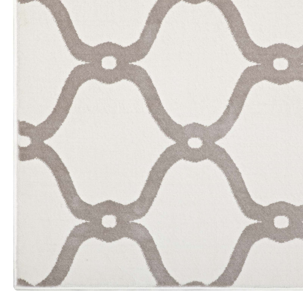 Beltara Chain Link Transitional Trellis 8x10 Area Rug by Modway