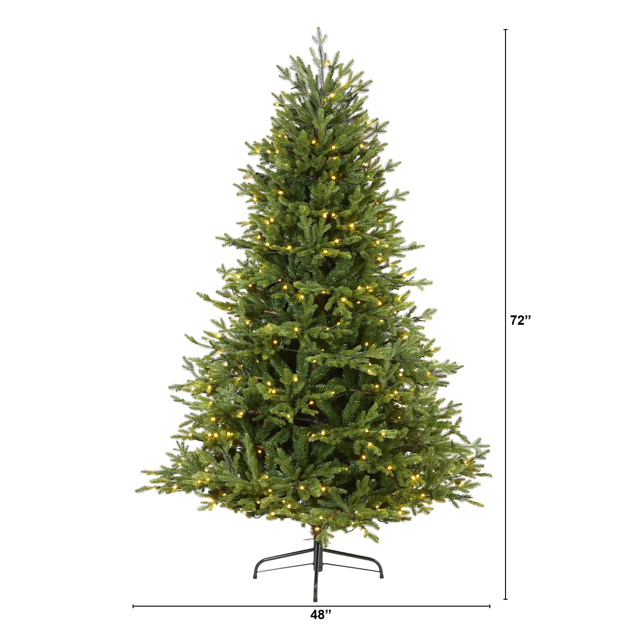 6' Wyoming Spruce Artificial Christmas Tree w/ 400 Clear LED Lights