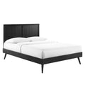 Alana Wood King Platform Bed With Splayed Legs by Modway