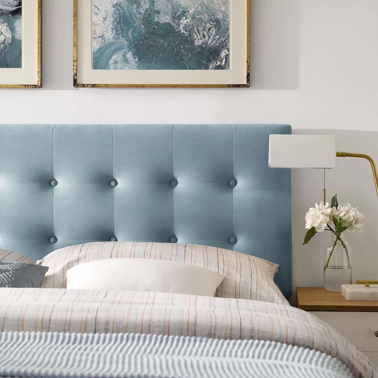 Emily Biscuit Tufted Performance Velvet Queen Headboard by Modway