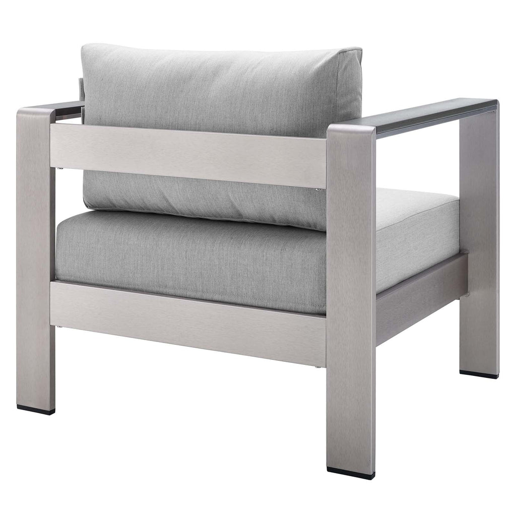 Shore 4 Piece Sunbrella¨ Fabric Outdoor Patio Aluminum Set by Modway