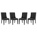 Baronet Vinyl Dining Chair Set of 4 by Modway