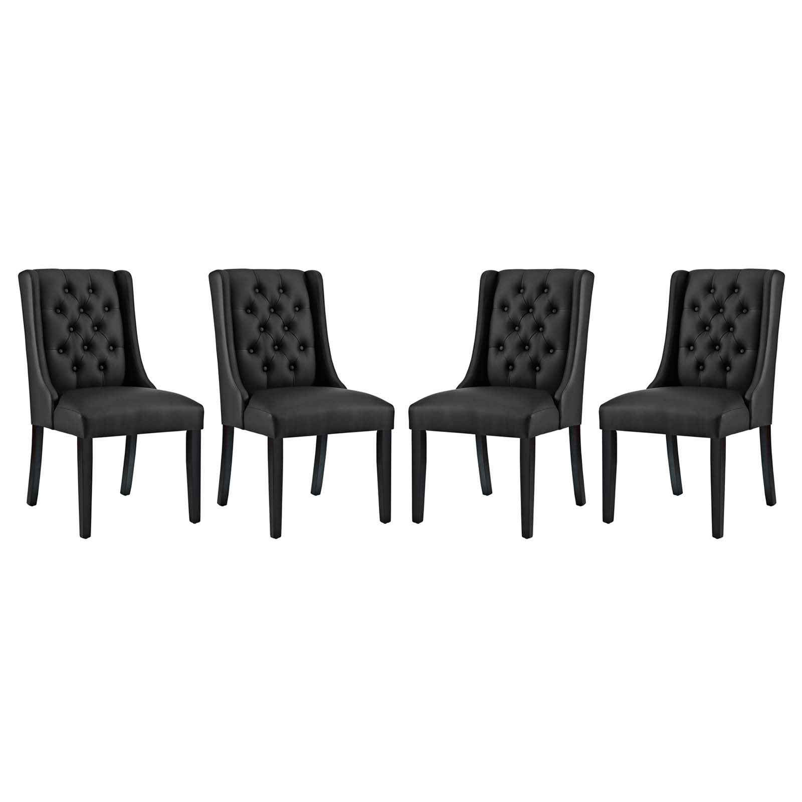 Baronet Vinyl Dining Chair Set of 4 by Modway