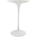 Lippa 28" Round Faux Marble Bar Table by Modway