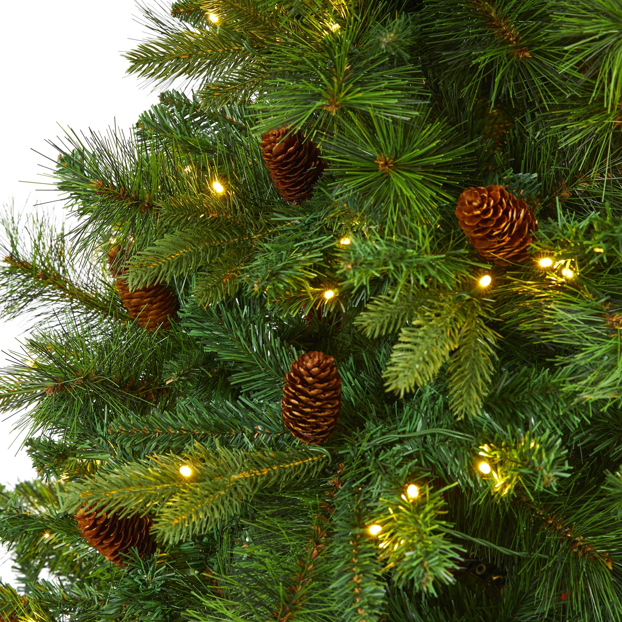 6.5' West Virginia Full Bodied Mixed Pine Artificial Christmas Tree w/ 400 LED
