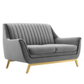 Winsome Channel Tufted Performance Velvet Loveseat by Modway